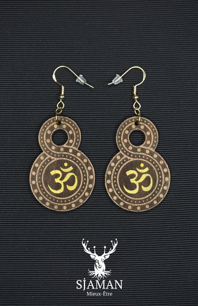 Boucles d'oreilles Aum
