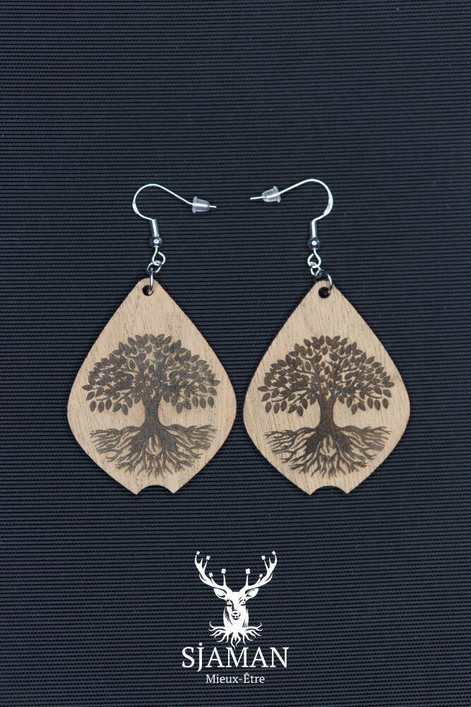Boucles d'oreilles Arbre de vie