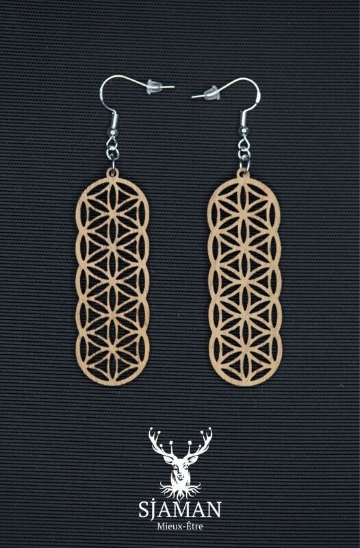 Boucles d'oreilles Fleur de vie