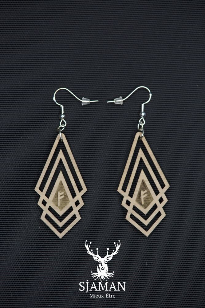 Boucles d'oreilles Fehu