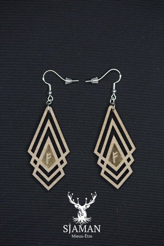 Boucles d'oreilles Fehu
