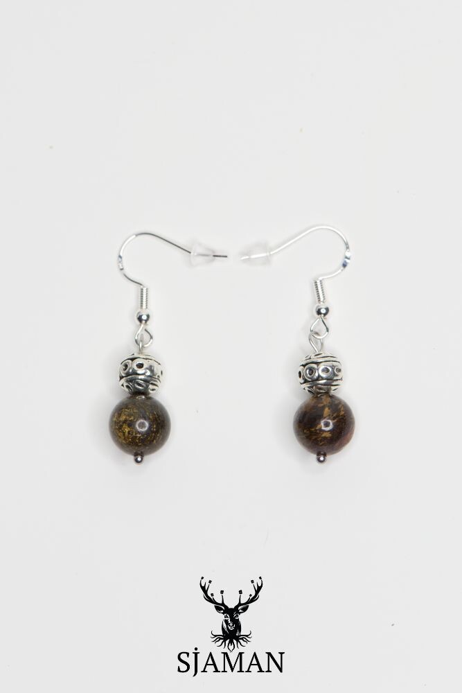 Boucles d'oreilles Jaspe