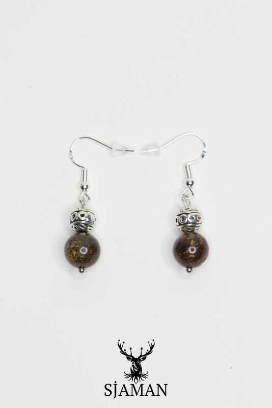 Boucles d'oreilles Jaspe