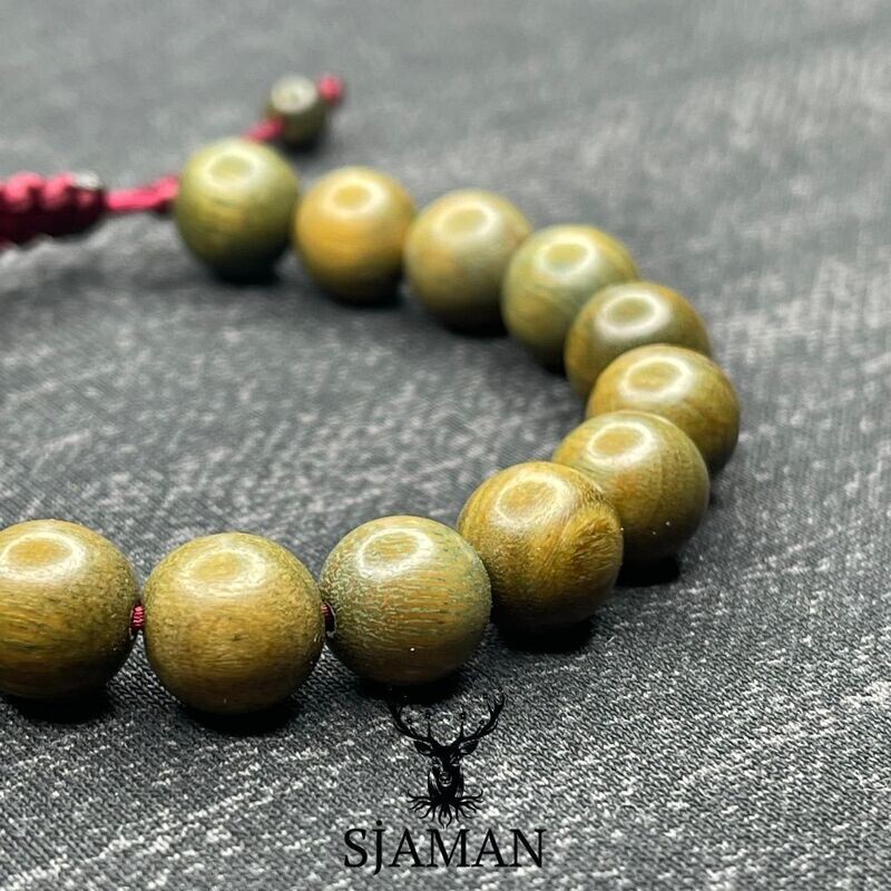 Bracelet bois de Santal vert 10 mm