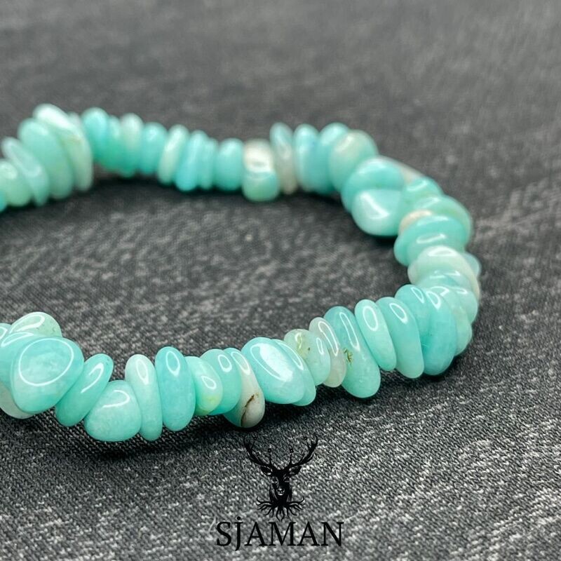 Bracelet Baroque "Apaisement" en Amazonite