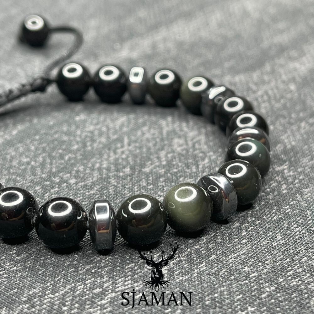 Bracelet Obsidienne Oeil Céleste