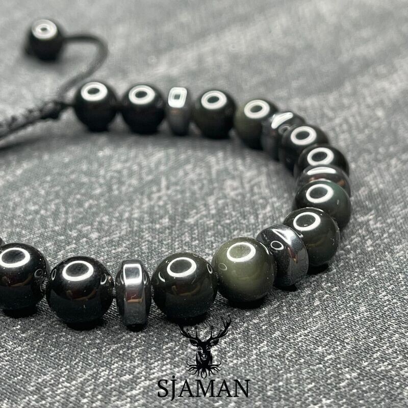 Bracelet Obsidienne Oeil Céleste