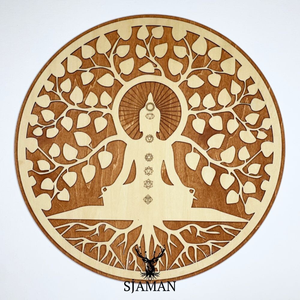 Arbre de vie Bouddha 7 chakras