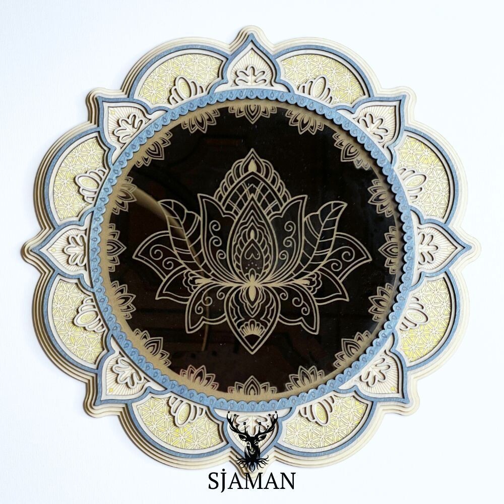 Miroir Lotus Azur