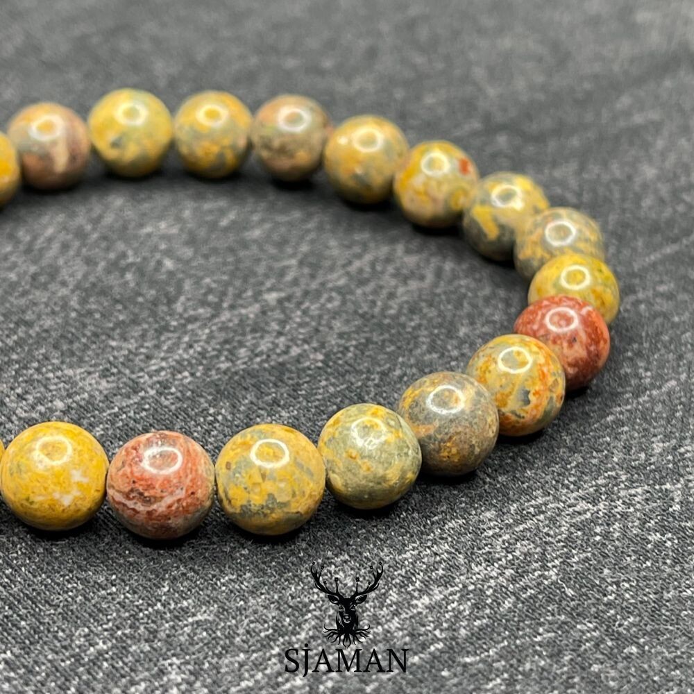 Bracelet "Anti-stress" en Jaspe Léopard