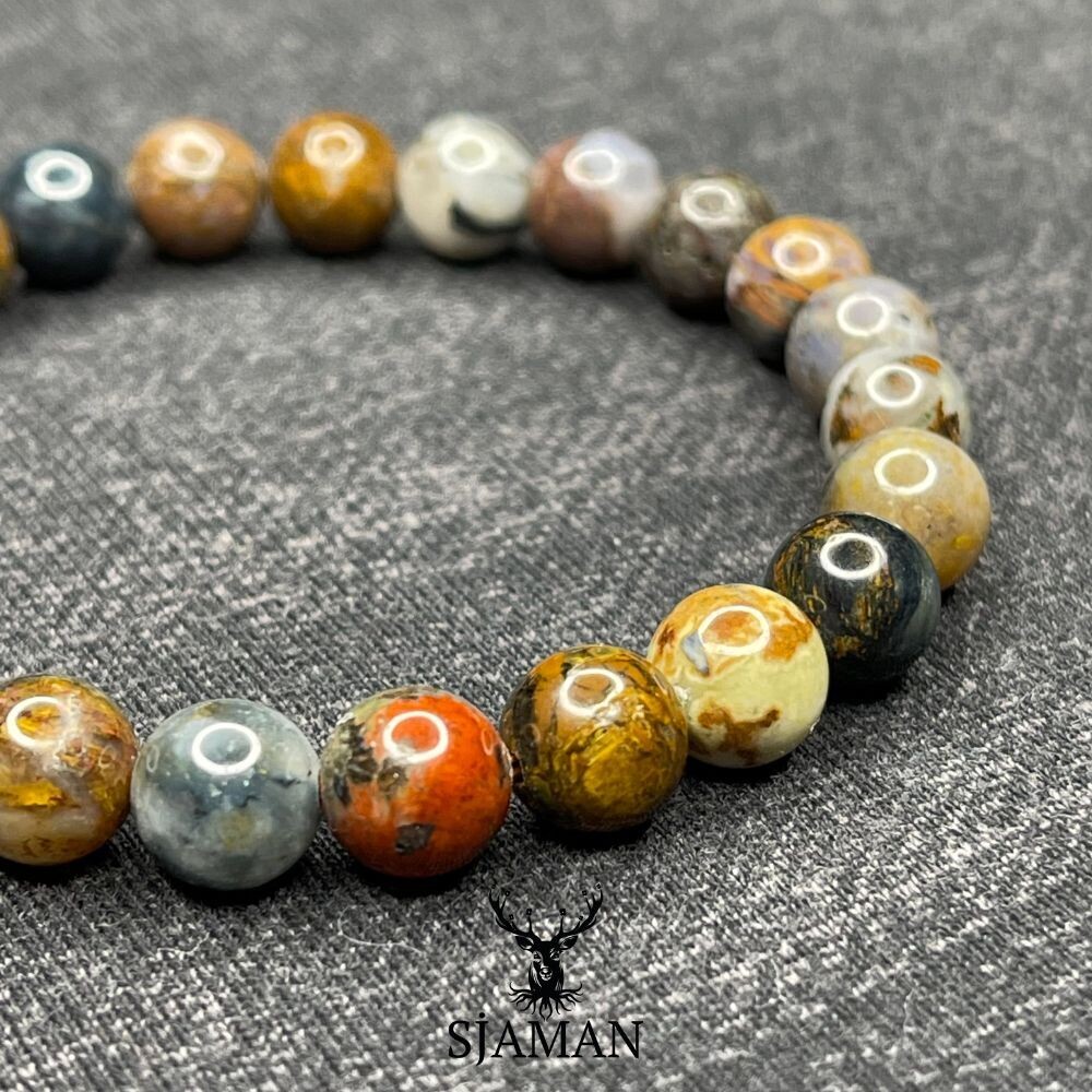 Bracelet "du Chamane" en Pietersite