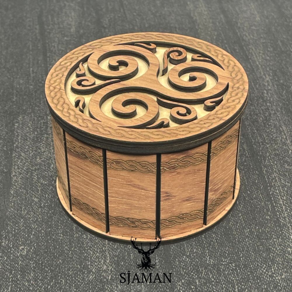 Boîte ronde Triskel 10 cm
