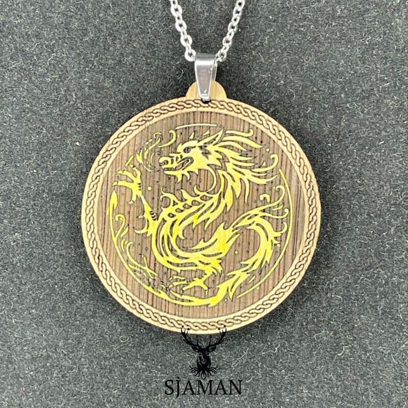 Pendentif Dragon doré