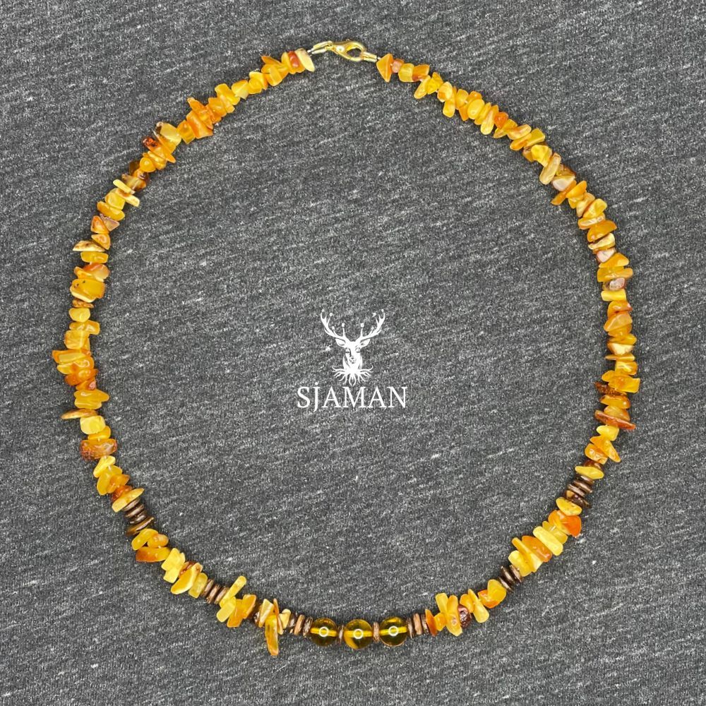 Collier baroque en Ambre Baltique