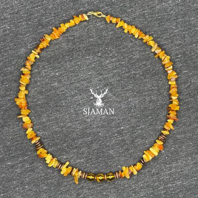 Collier baroque en Ambre Baltique