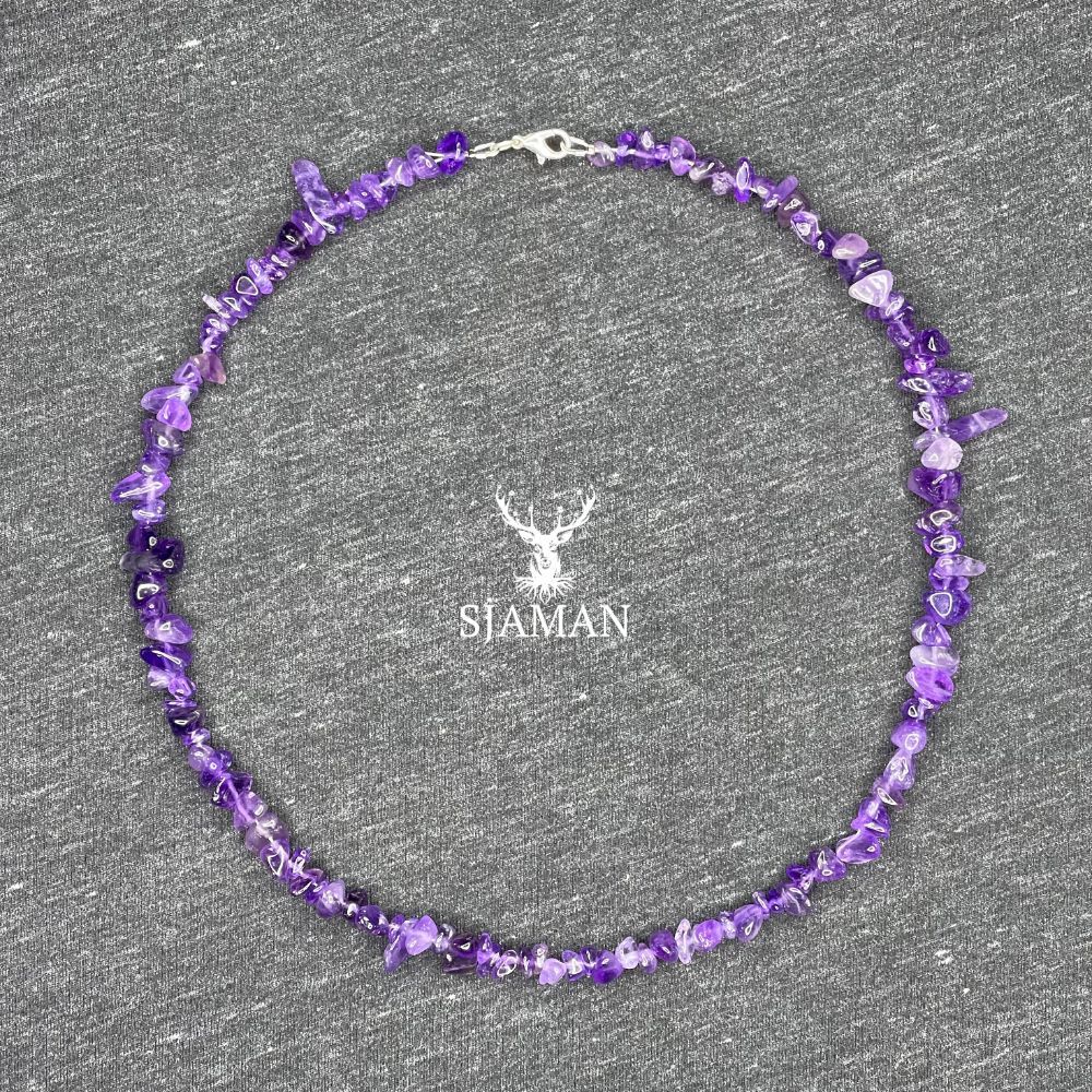 Collier baroque en Améthyste du Brésil