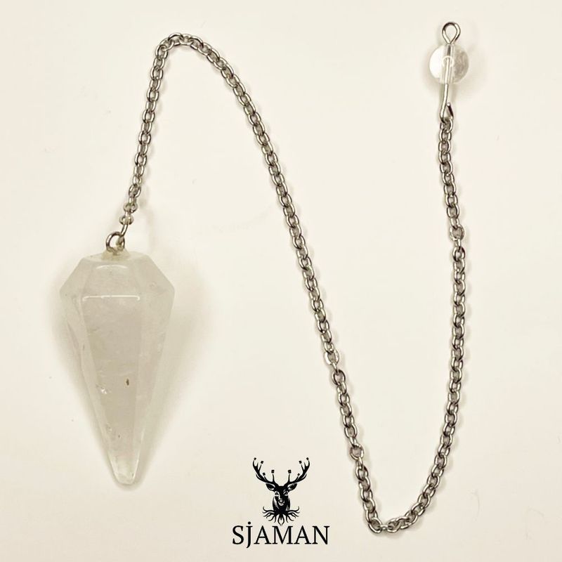 Pendule conique en Quartz rose