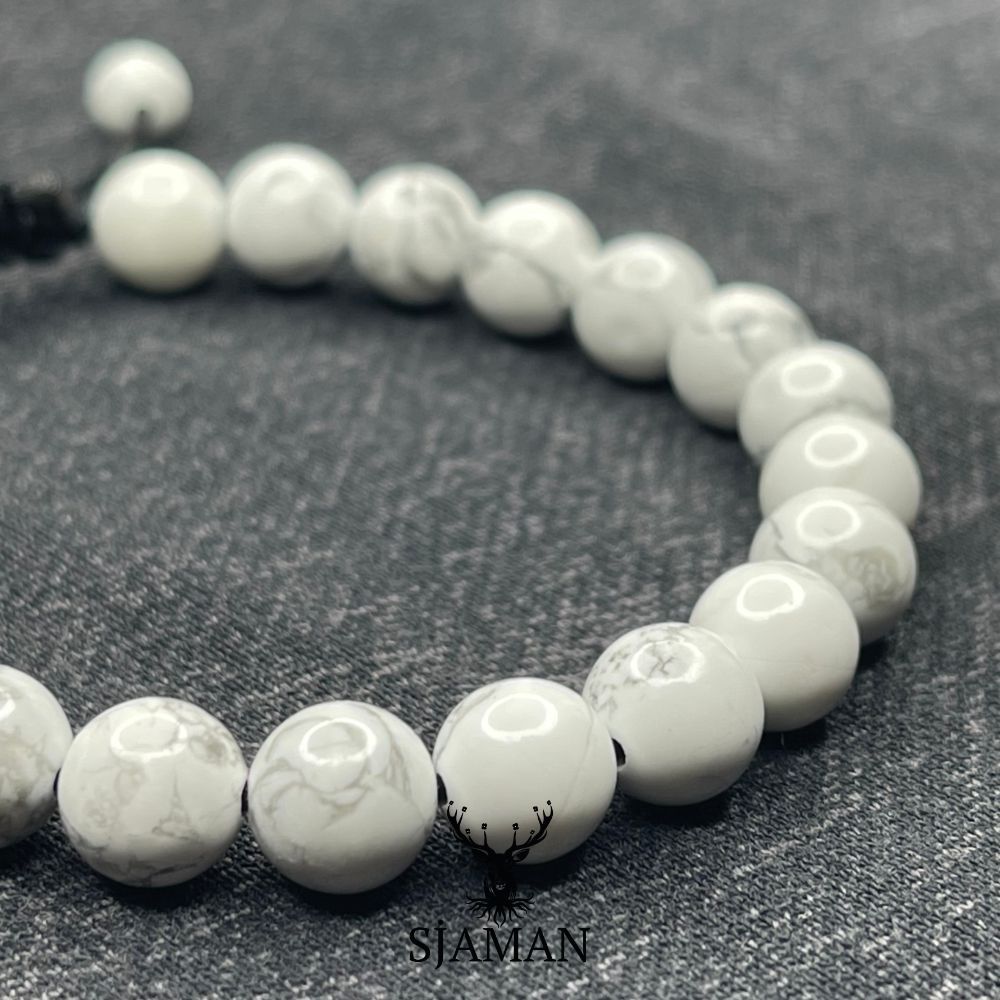 Bracelet Howlite blanche Bracelet Howlite blanche
