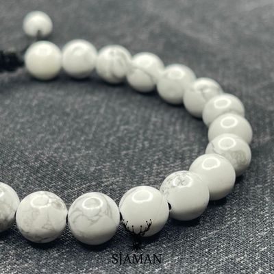Bracelet Howlite blanche Bracelet Howlite blanche
