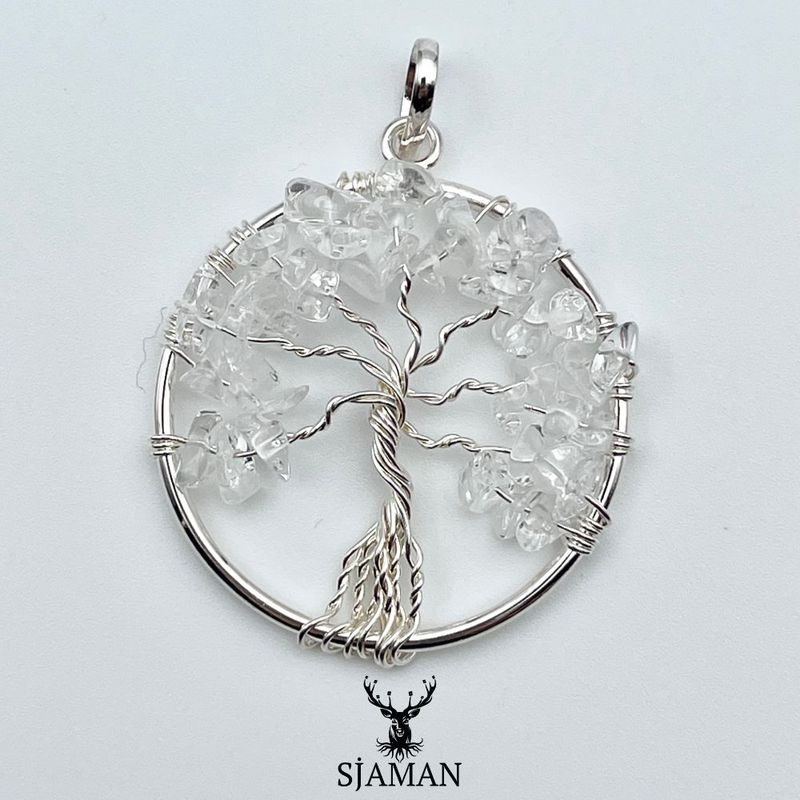 Pendentif Arbre de Vie Cristal de Roche