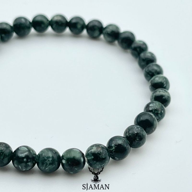 Bracelet Séraphinite 6 mm AA