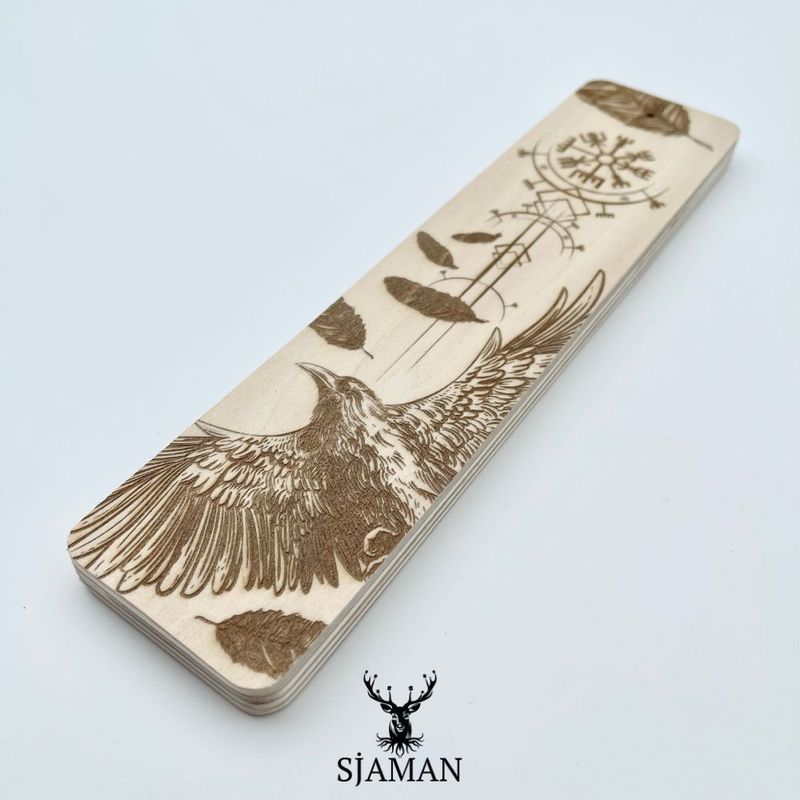 Boite porte-encens Vegvisir Corbeau
