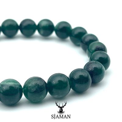 Bracelet Mica Verte 8 mm