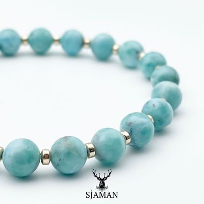 Bracelet "Guérison" en Larimar