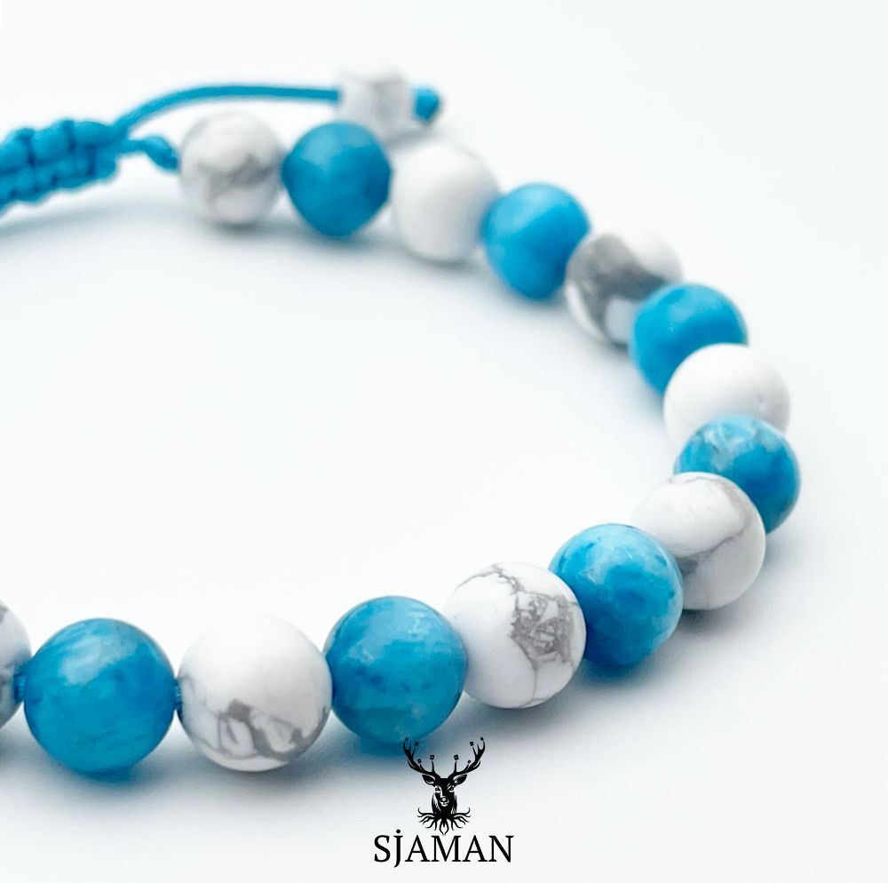Bracelet "Apaisement" en Apatite et Howlite