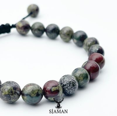 Bracelet Jaspe Sang de Dragon 8mm