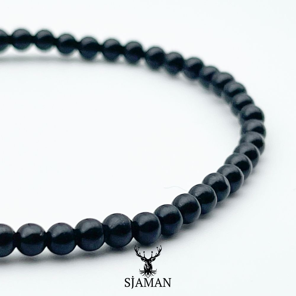 Bracelet Tourmaline Noire 2mm