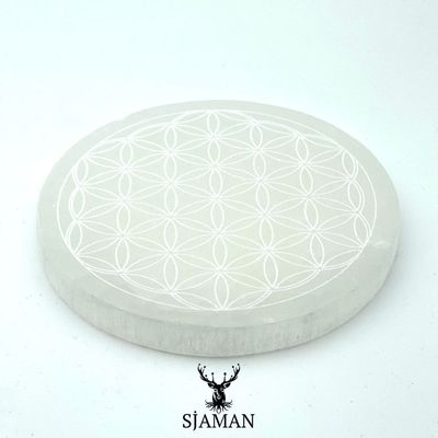 Fleur de vie en Sélénite 12 cm