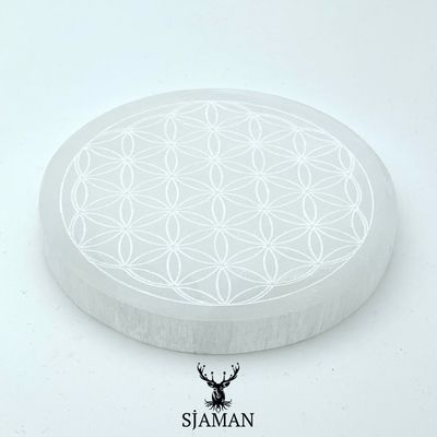 Fleur de vie en Sélénite 15 cm Fleur de vie en Sélénite 15 cm