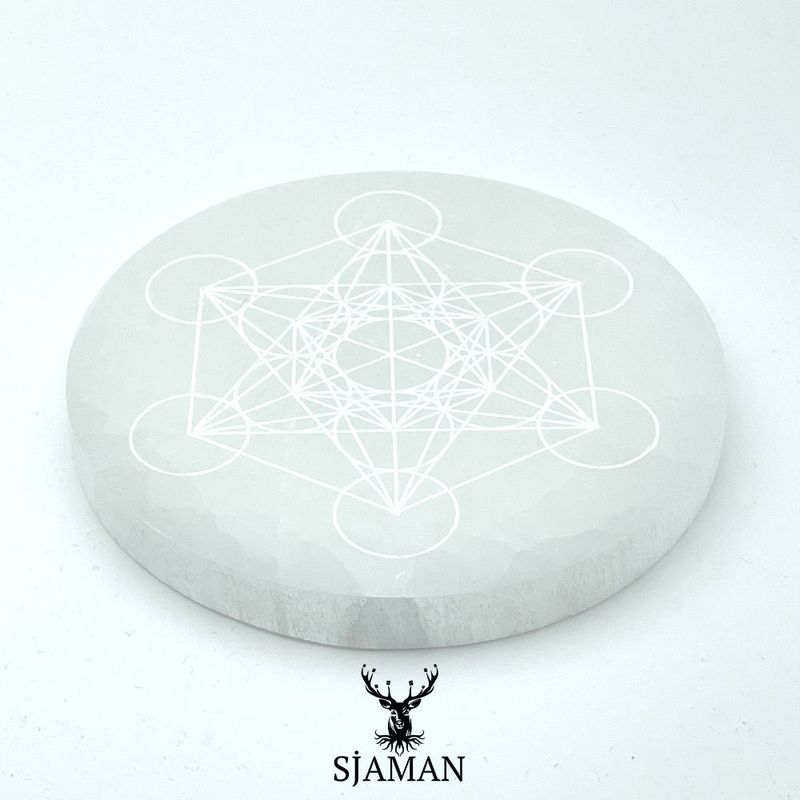 Cube de Métatron en Sélénite 15 cm