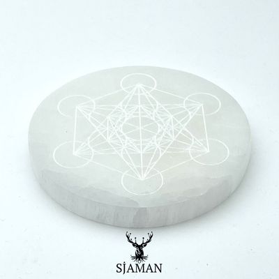 Cube de Métatron en Sélénite 12 cm