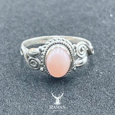 Bague Opale Rose Arg. 925 T56 Bague Opale Rose Arg. 925 T56