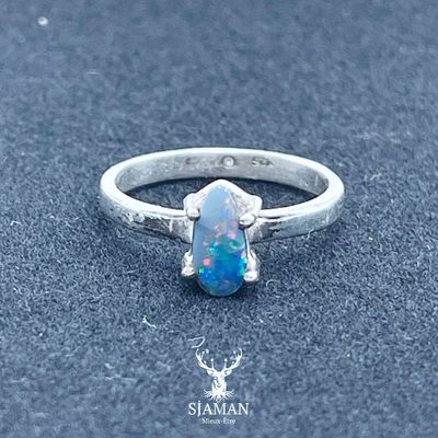 Bague Opale d'Australie Arg. 925 T54 Bague Opale d'Australie Arg. 925 T54