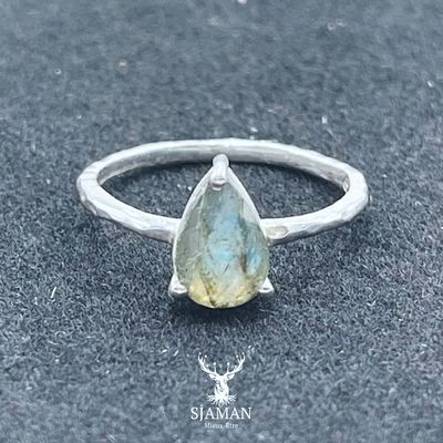 Bague Labradorite Arg. 925 T56 Bague Labradorite Arg. 925 T56