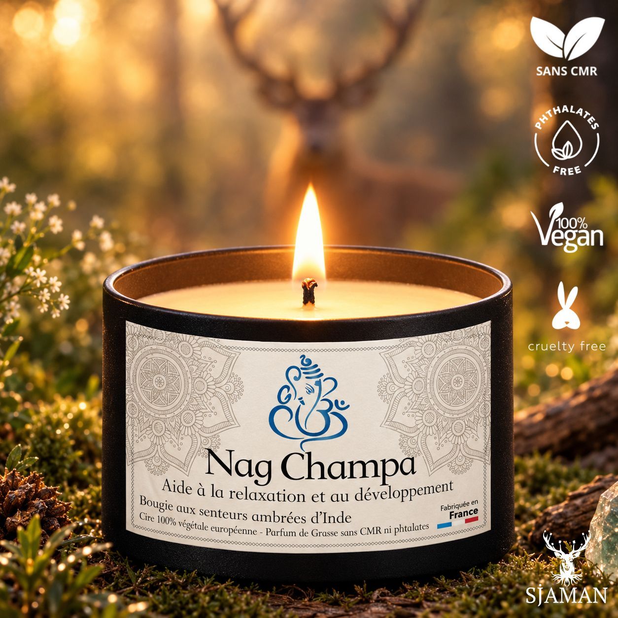 Bougie Nag Champa 190g Bougie Nag Champa 190g