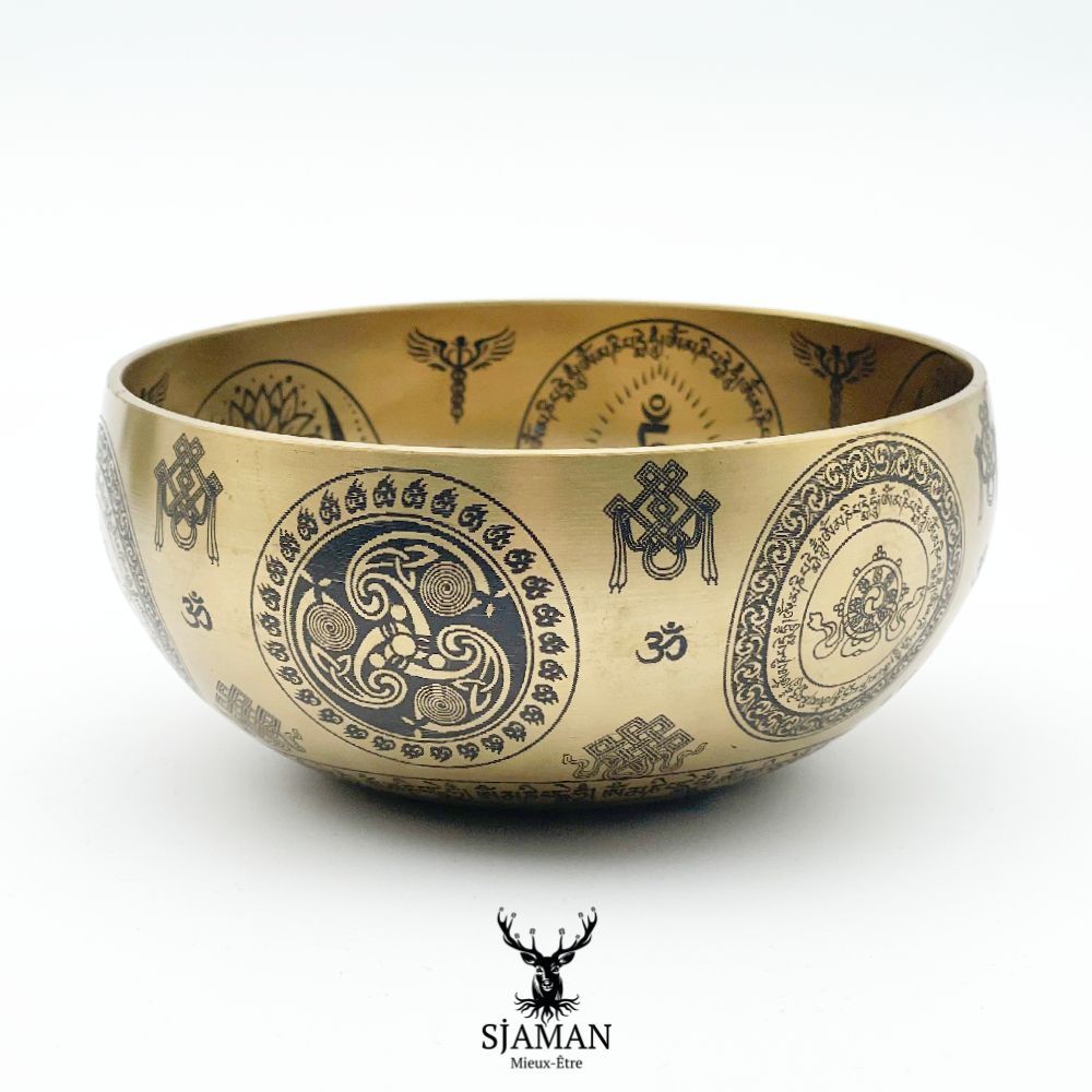 Bol chantant gravé 7 Chakras Bol chantant gravé 7 Chakras