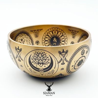 Bol chantant gravé Double Vajra Bol chantant gravé Double Vajra