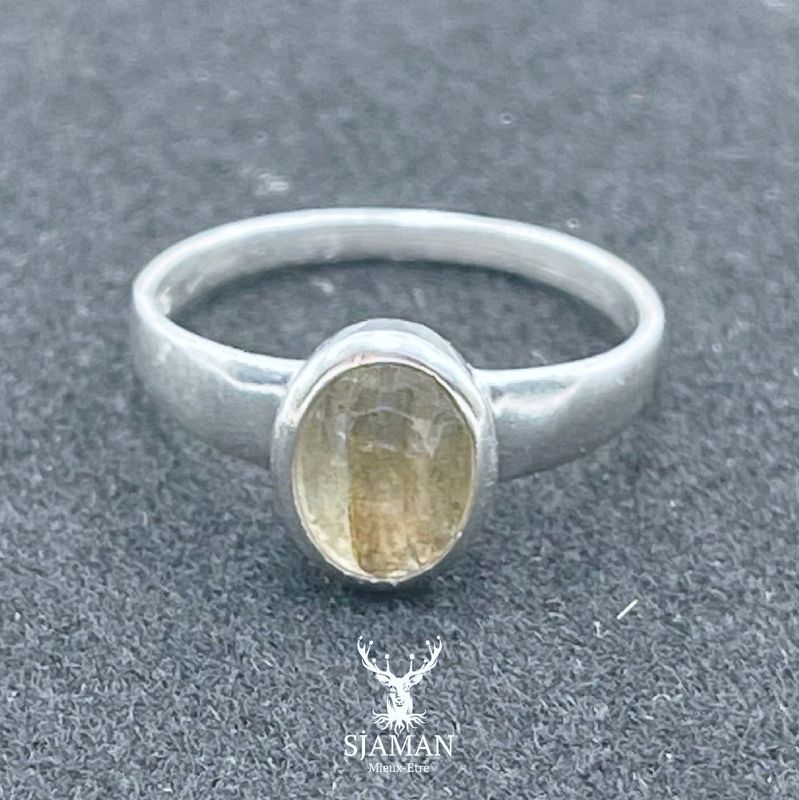 Bague Labradorite Arg. 925 T56