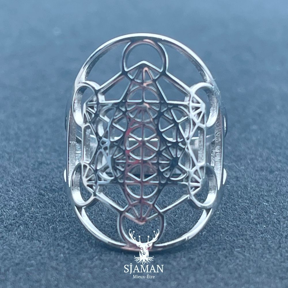 Bague Inox Cube de Metatron