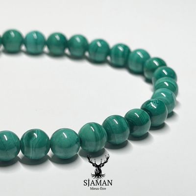 Bracelet en Malachite 6mm Bracelet en Malachite 6mm