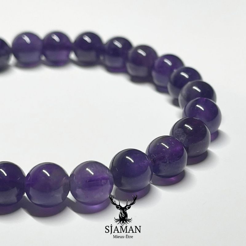 Bracelet "Anti Stress" Améthyste 8mm