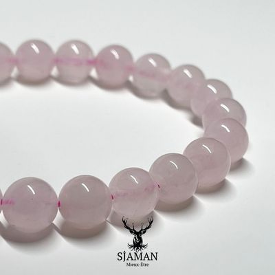 Bracelet Quartz Rose 8mm