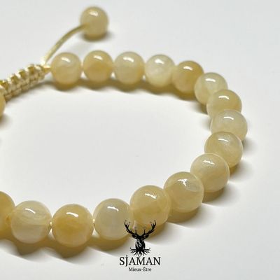 Bracelet Calcite Orange 8 mm