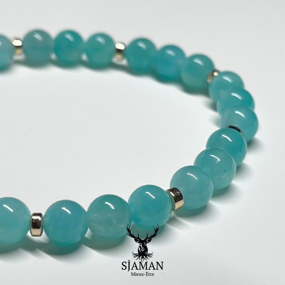 Bracelet "Apaisement" en Amazonite 6mm