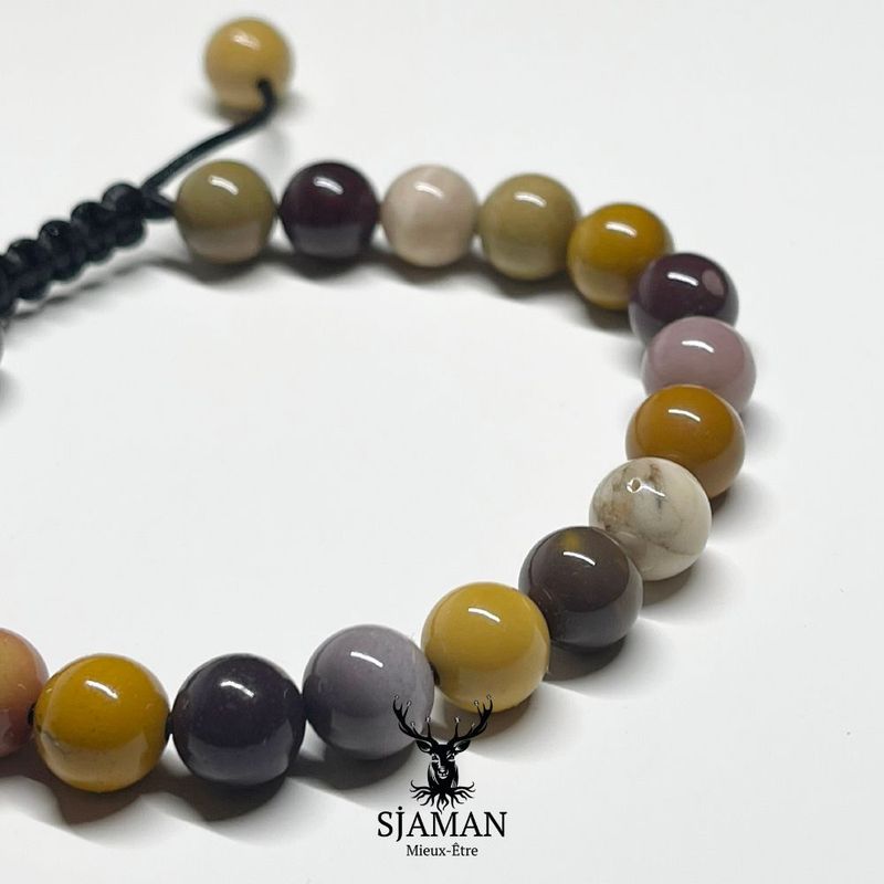 Bracelet Jaspe Mokaïte