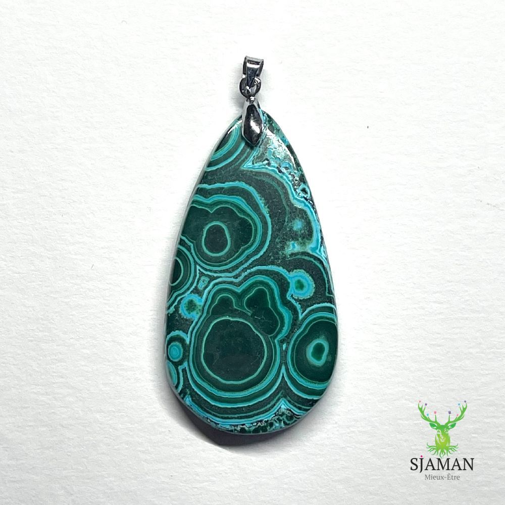 Cabochon en Azurite Malachite